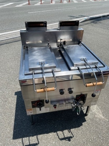 ■美品 中古品 マルゼン LPガス餃子焼き器 2連 MGZS-087WBT 2020年 グリラー厨房 動作問題なし■