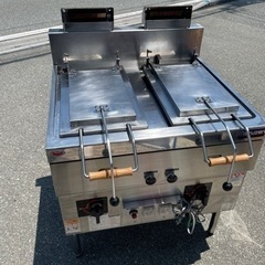 ■美品 中古品 マルゼン LPガス餃子焼き器 2連 MGZS-087WBT 2020年 グリラー厨房 動作問題なし■