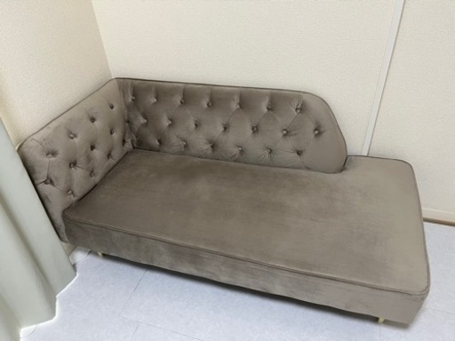 【美品】LOWYA 2人掛け　ソファ　ベルベット調