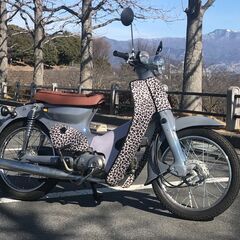 スーパーカブ50 ホンダ aa01 c50 ヒョウ柄 原付 50ccの画像