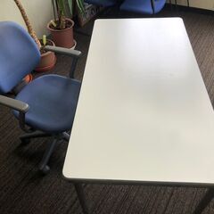 【値下げ交渉OK！】シンプルな作業デスクと椅子のセット