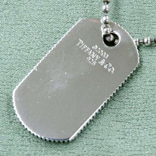 TIFFANY & Co. DOGTAG ネックレス シルバー925 ティファニー ボールチェーン I.D.タグ ドッグタグ コインエ