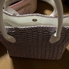 カゴバック　パープル最終値下げの画像
