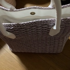 カゴバック　パープル最終値下げの画像