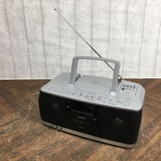 12/26終 TOSHIBA 東芝 CDラジオカセットレコーダー TY-CDK7 動作確認済 2014年製 菊HG