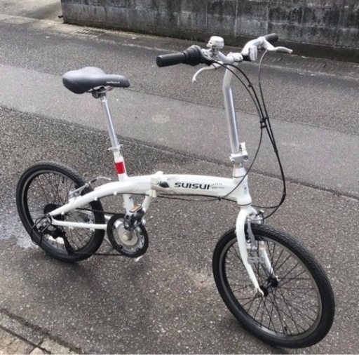 お取引感謝【アルミフレーム】２０インチ・折りたたみ自転車・変速付き・元電動自転車・中古