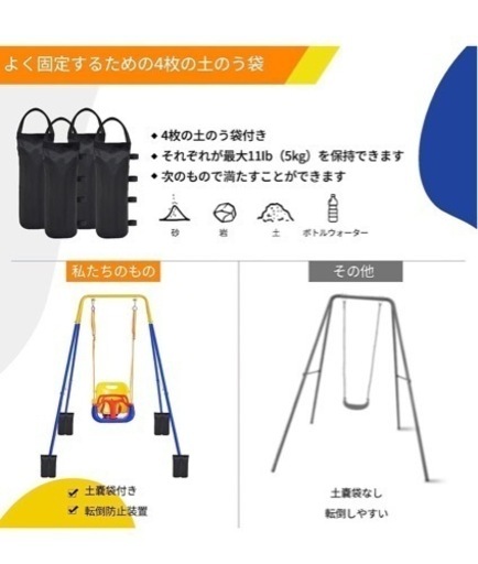 【お話中】6ヶ月から使える子ども用ブランコ【未使用に近い】