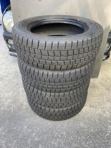 721-1）工賃込み！195/65R15ダンロップスタッドレス 中古4本セット！17年製WM01