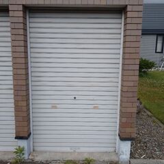 文化シャッター手動式ガレージシャッター一式（凹みあり）