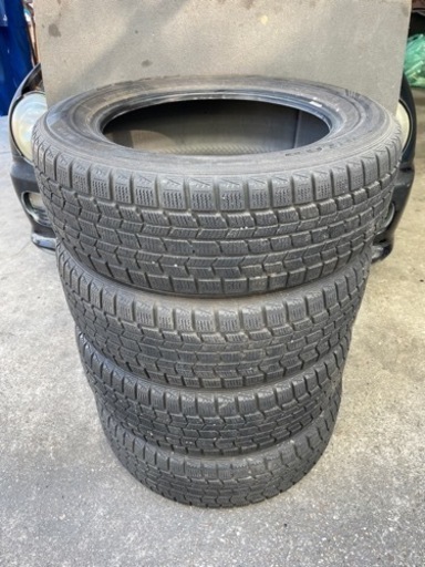 721-2）工賃込み！215/60R17ダンロップスタッドレス 中古4本セット！14年製DSX2