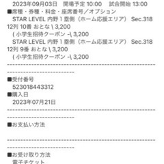 ⭐︎決まりました⭐︎日ハム野球チケット