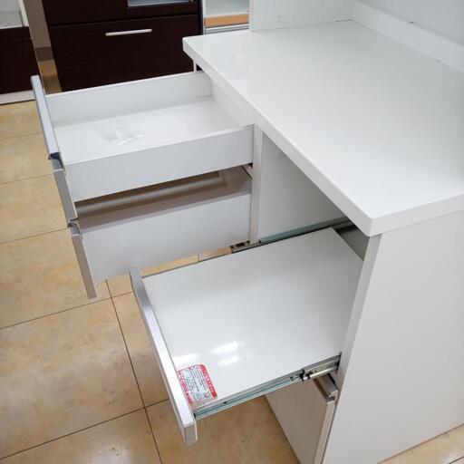 ★ジモティ割あり★ NITORI レンジボード 白 H195×D50.5×W80 クリーニング済み OJ1554