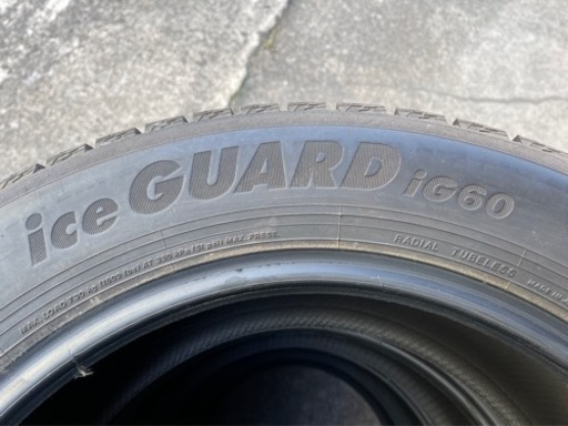 721-4）工賃込み！225/55R17ヨコハマスタッドレス 中古4本セット！19年製アイスガードIG60