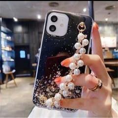 新品未使用品♪ 豪華なパールブレスレット♪チェーングリッターケー...