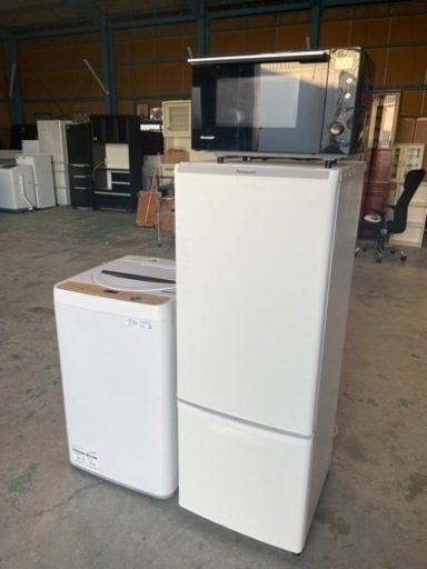 値引き不可☆2021年製のセット3点☺️冷蔵庫168L☆洗濯機6kg☆電子レンジ☆