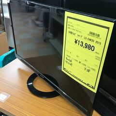 24型テレビ シャープ LC-24K30 2015年製 ※リモコン付き