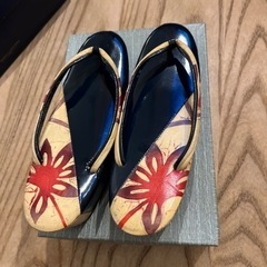 草履　濃紺