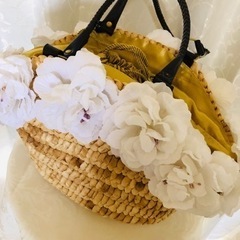 花かごバック❤️新品！大きめですよの画像