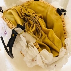 花かごバック❤️新品！大きめですよの画像