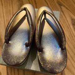 草履　ゴールド