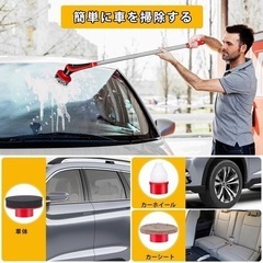 （新品）電動お掃除ブラシ お風呂 デッキブラシ 6つのブラシ付き の画像