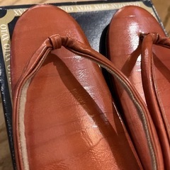 草履　煉瓦色の画像