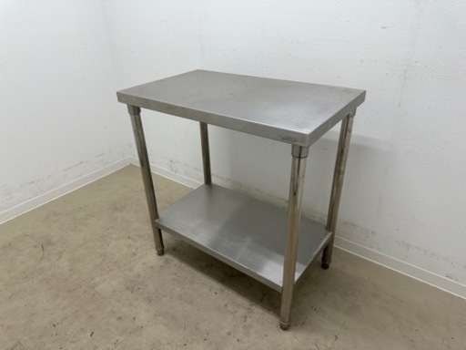 業務用　ステンレス　作業台　店舗　飲食店　W７５０ｘ奥行４５０ｘ高さ８００ｍｍ