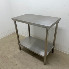 業務用　ステンレス　作業台　店舗　飲食店　W７５０ｘ奥行４５０ｘ...