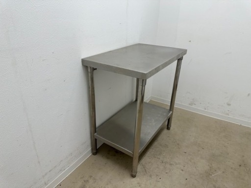 業務用　ステンレス　作業台　店舗　飲食店　W７５０ｘ奥行４５０ｘ高さ８００ｍｍ