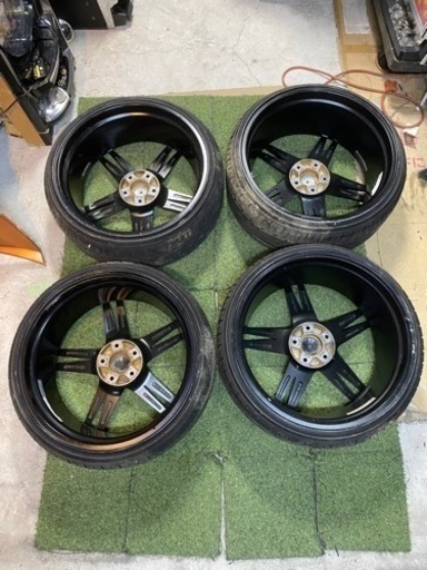 ESTATUS 757 ホイール 20インチ 8.5J/9.5J +38 タイヤ付き4本SET 