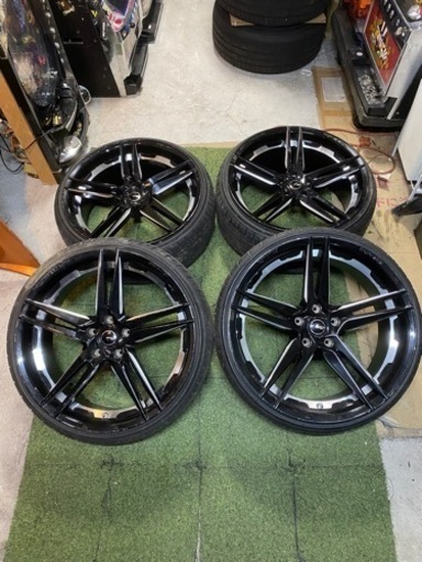 ESTATUS 757 ホイール 20インチ 8.5J/9.5J +38 タイヤ付き4本SET