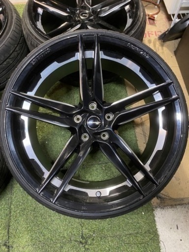 ESTATUS 757 ホイール 20インチ 8.5J/9.5J +38 タイヤ付き4本SET 