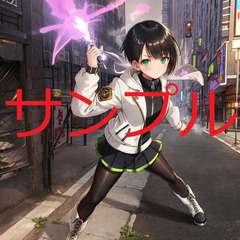 美少女 イラスト AI スチームパンク 近未来5