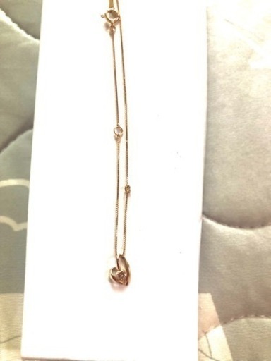 K18♡型ダイヤネックレス⭐️40センチ⭐️取り引き早い方優先