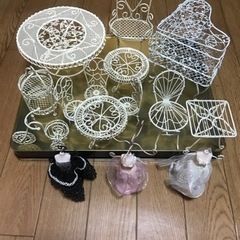 ミニチュア　ワイヤー　家具セット