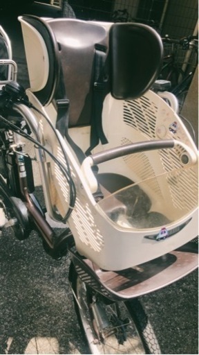  【取引交渉中】電動自転車 子供乗せ ヤマハ ブラウン 前22×後26インチ