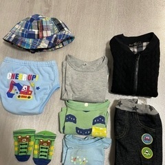 男の子80 90 上下セット　アウター　ジャンバー　上着　パーカーの画像
