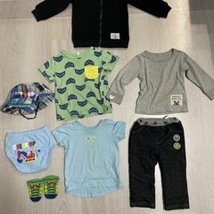 男の子80 90 上下セット　アウター　ジャンバー　上着　パーカーの画像