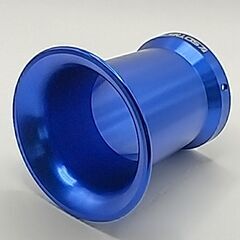 キャブレター ファンネル　青メタ　アルミロングファンネル　45～50mm　1個の画像