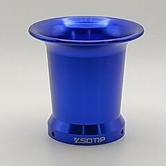 キャブレター ファンネル　青メタ　アルミロングファンネル　45～50mm　1個の画像