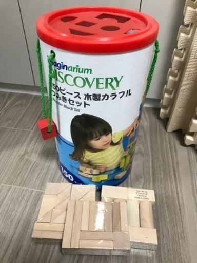 木製つみき　一部未使用　約150ピース