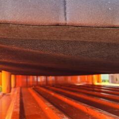 ボンネルコイル脚付マットレスセミダブルベッドの画像