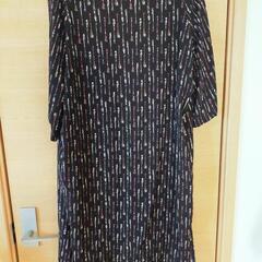 ロングカーディガン黒の画像