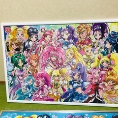 プリキュア のパズル完成品　額縁付き　2個セットの画像