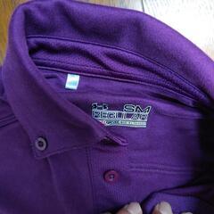 UNDER ARMOUR  紫色ポロの画像