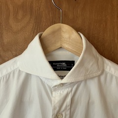 美品　メーカーズシャツ鎌倉 　カッタウェイカラー　コットンツイル　37-81　made in Japan　ホリゾンタルの画像