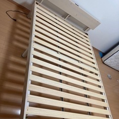 【中古】ダブルベッド（すのこ）