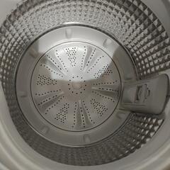 【Haier】洗濯機 4,5kg （2019年製）と棚（黒）2点セットの画像