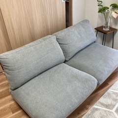 モモナチュラル　クラウドローソファ　2Pの画像