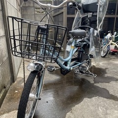 【受付終了】子ども乗せ自転車　ふらっかーずココッティ　ブルー　FRACKERSの画像